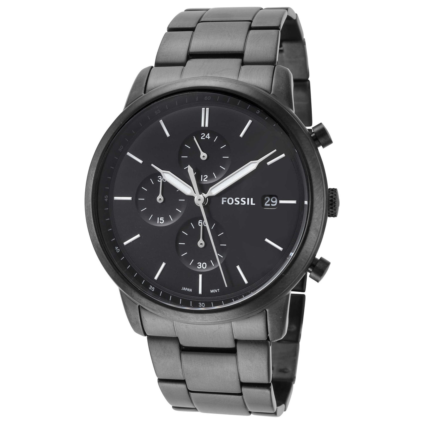 Front view of Fossil Minimalist Men's Quartz Watch FS5848
