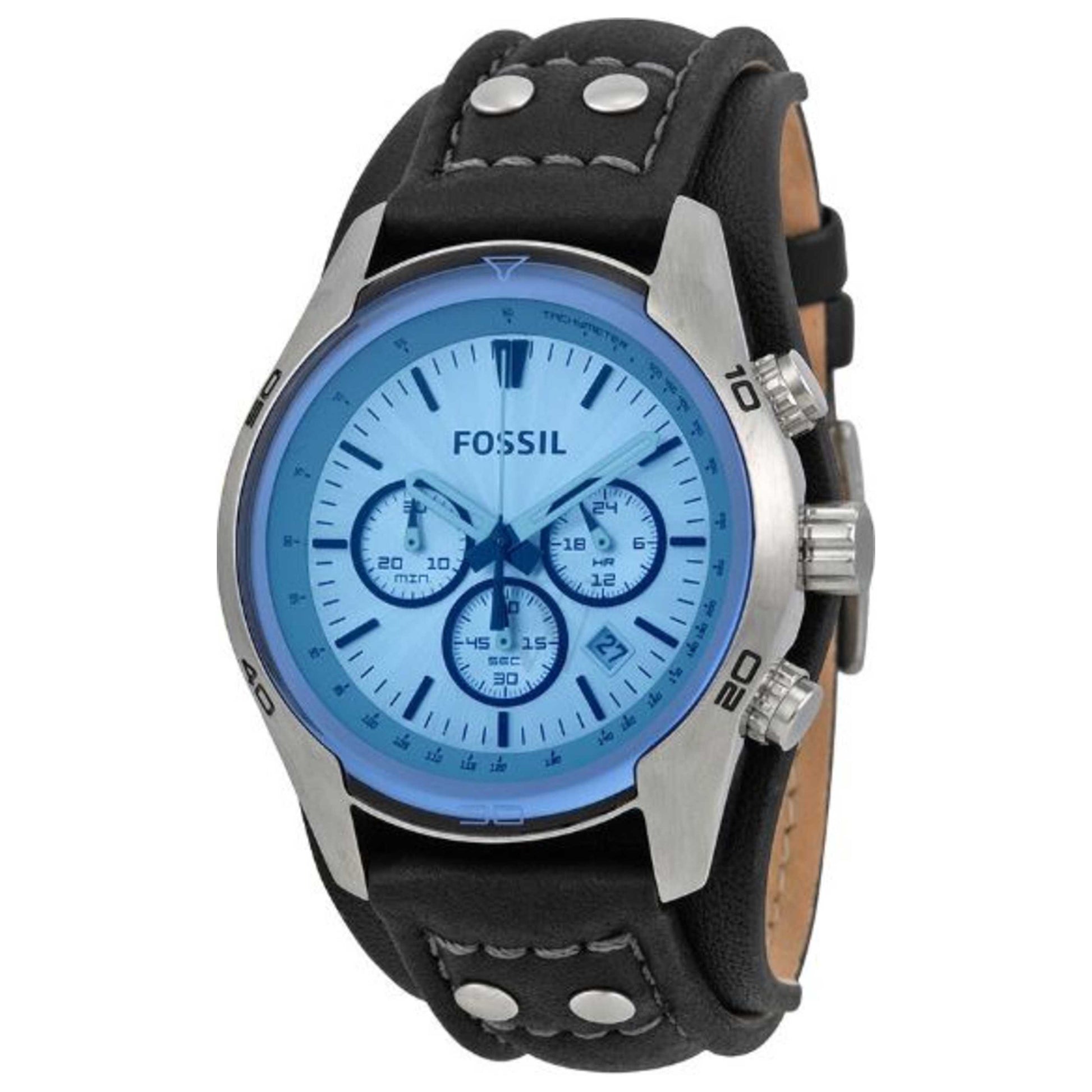 Front view of Fossil Sport Cuff Men's Quartz Watch FSCH2564