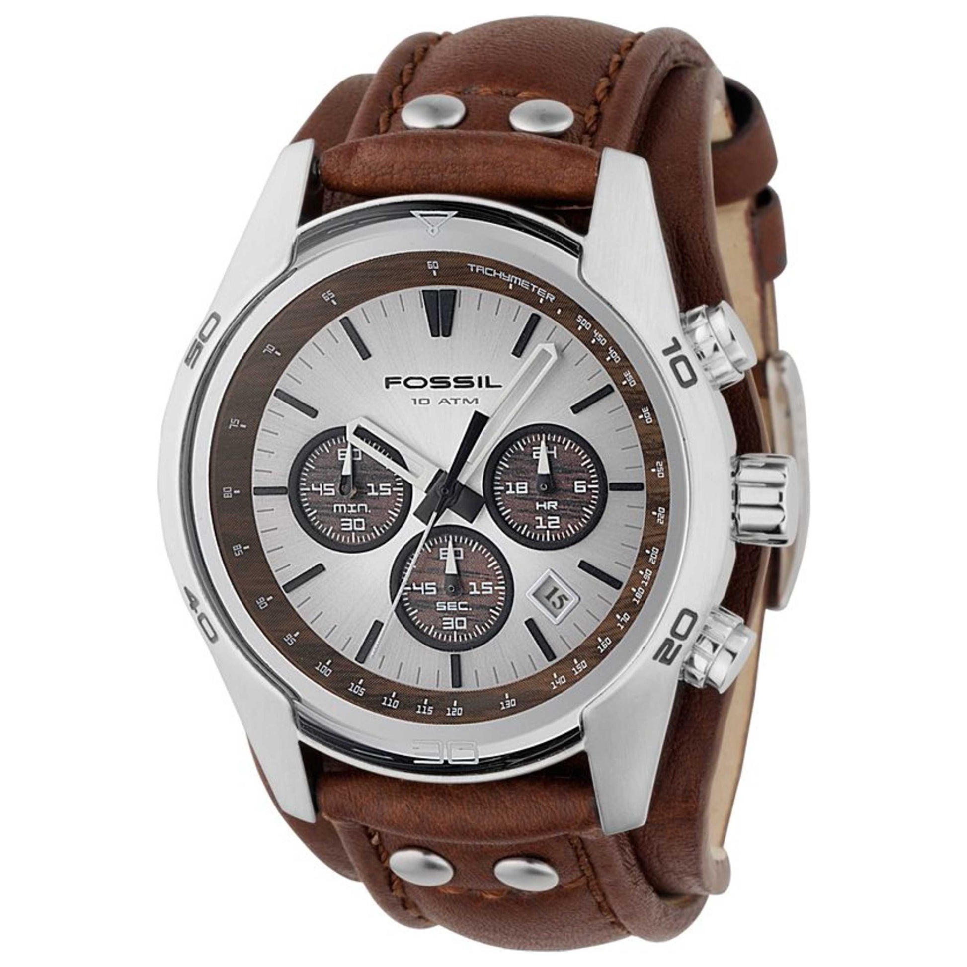 Front view of Fossil Coachman Men's Quartz Watch FSCH2565