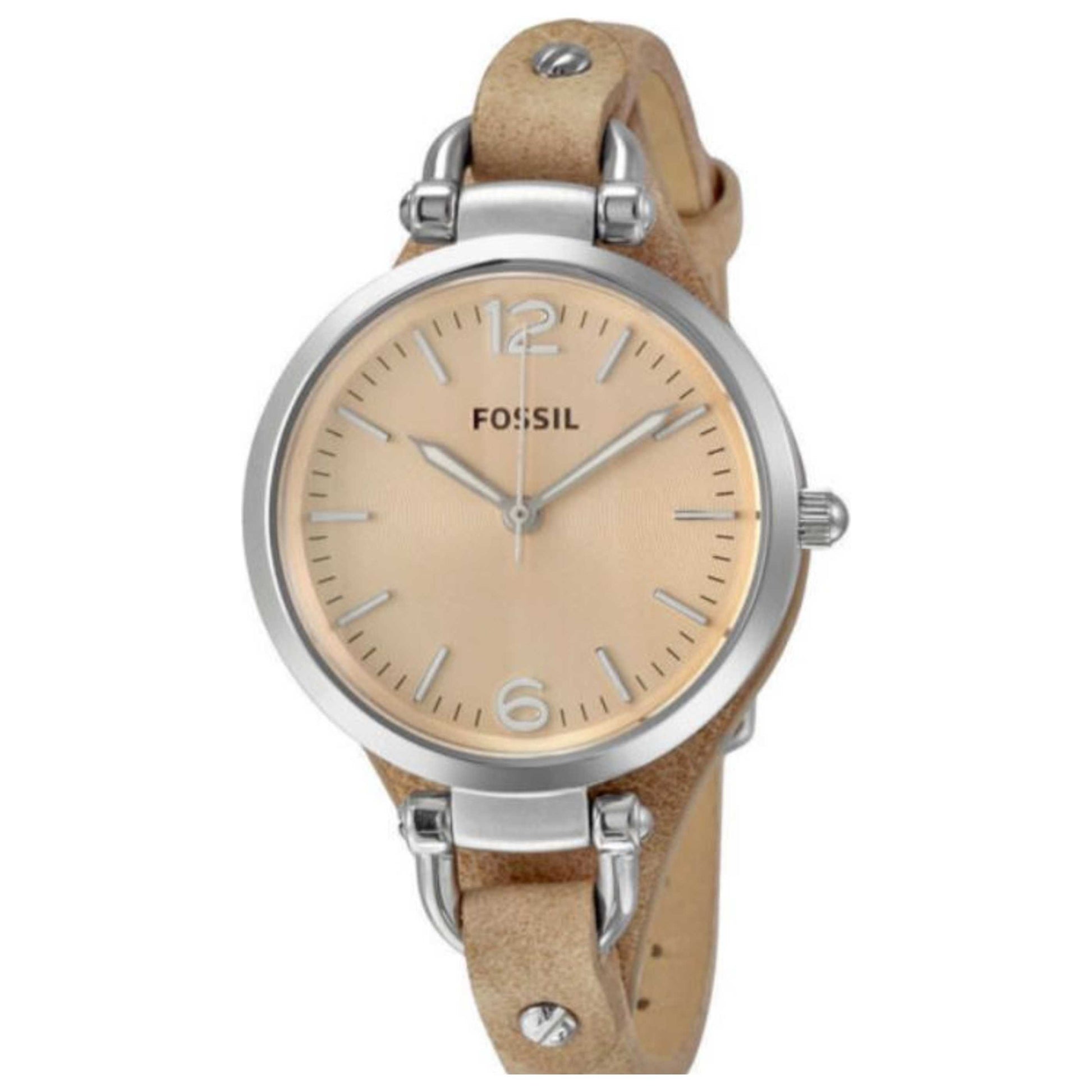 Front view of Fossil Georgia Women's Quartz Watch FSES2830