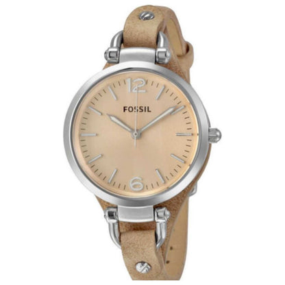 Front view of Fossil Georgia Women's Quartz Watch FSES2830