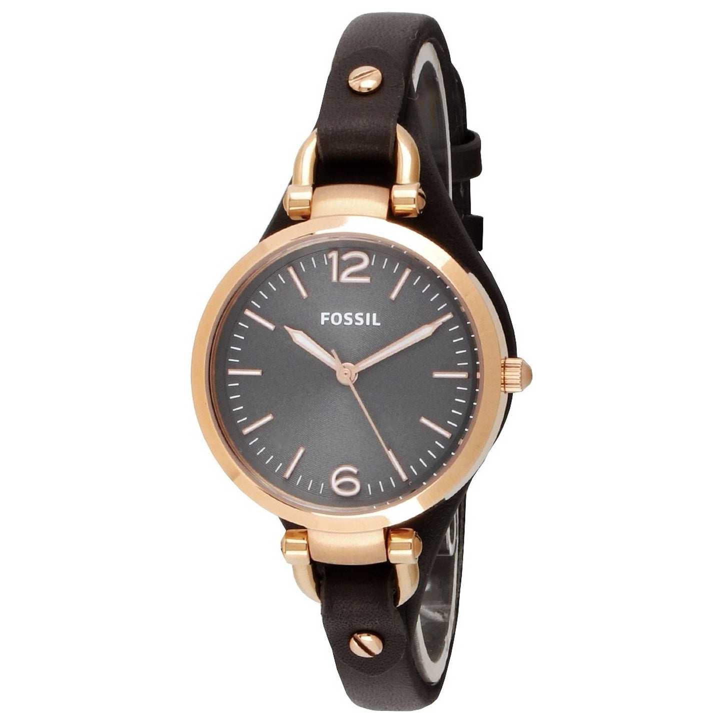 Front view of Fossil Georgia Women's Quartz Watch FSES3077