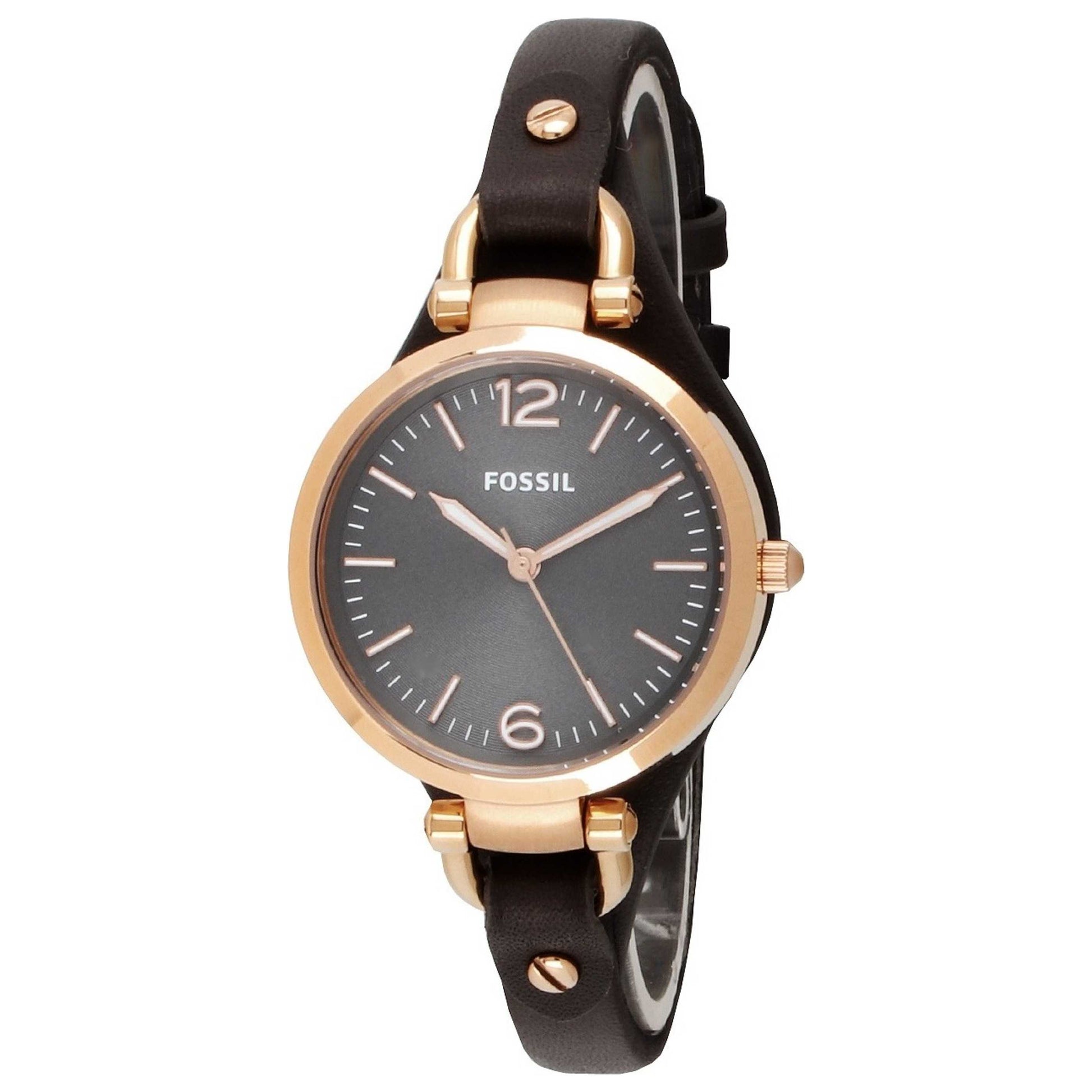 Front view of Fossil Georgia Women's Quartz Watch FSES3077
