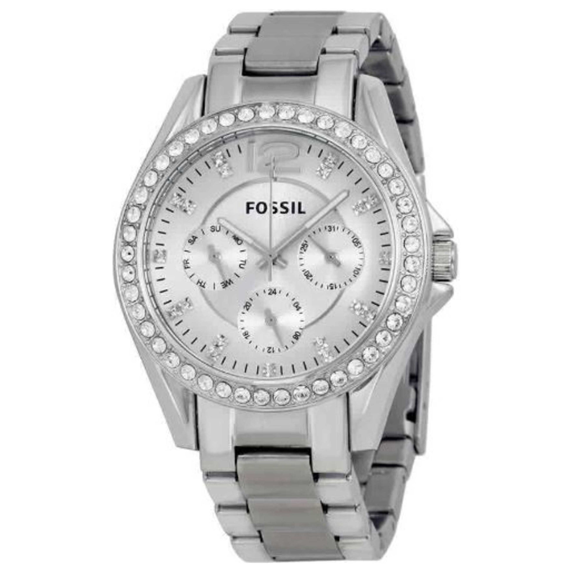 Front view of Fossil Riley Women's Quartz Watch FSES3202