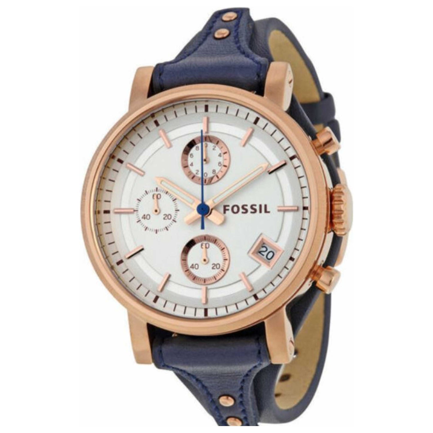 Front view of Fossil Boyfriend Women's Quartz Watch FSES3838