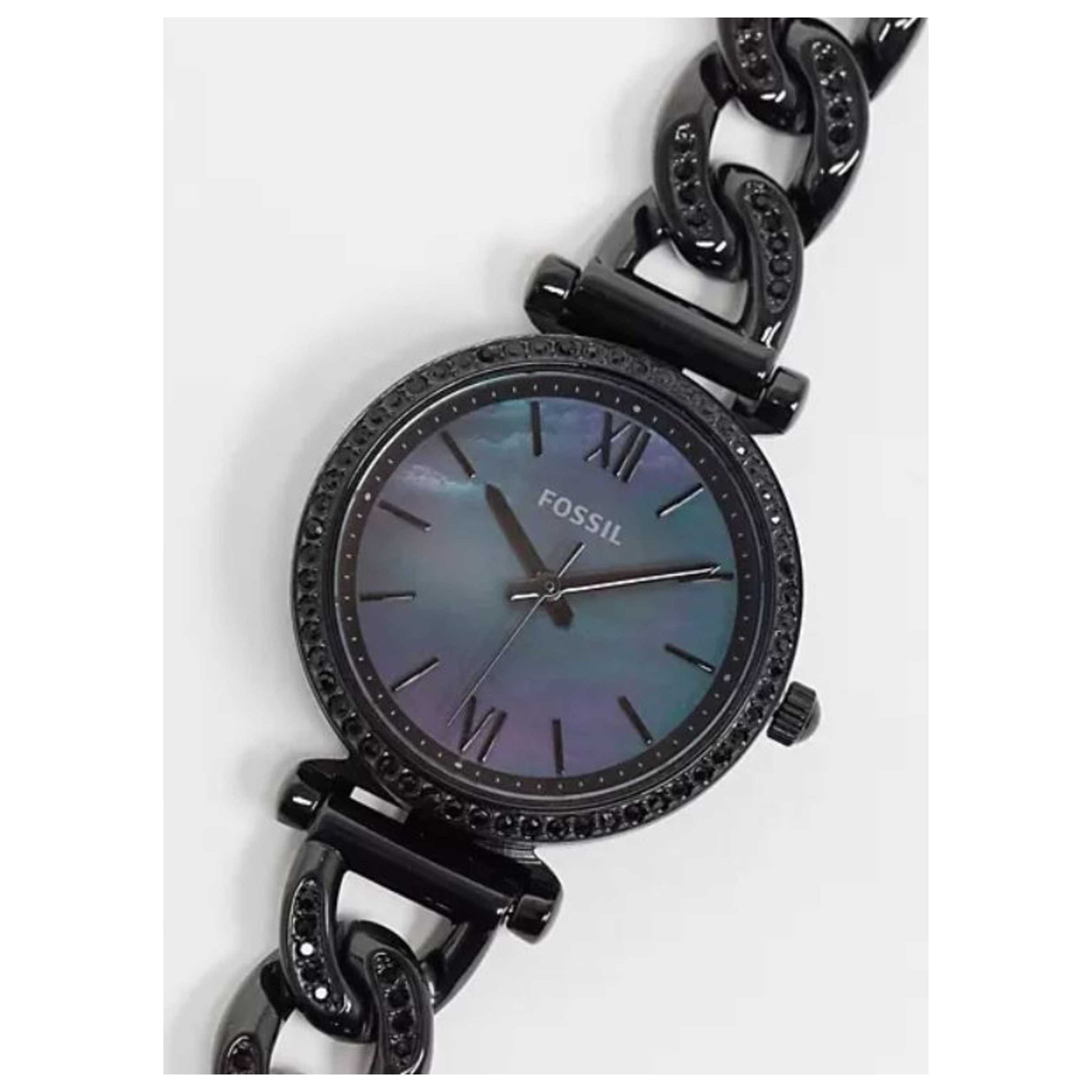 Front view of Fossil Carlie Mini Women's Quartz Watch FSES4690