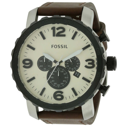 Front view of Fossil Nate Men's Quartz Watch FSJR1390