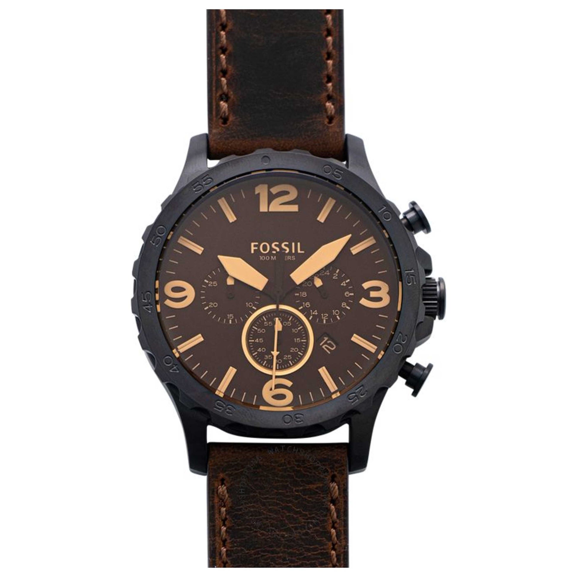 Front view of Fossil Nate Men's Quartz Watch FSJR1487