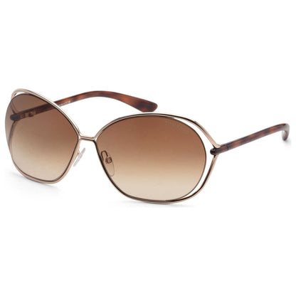 Front view of Tom Ford Carla Women's Sunglasses FT0157-28F-66