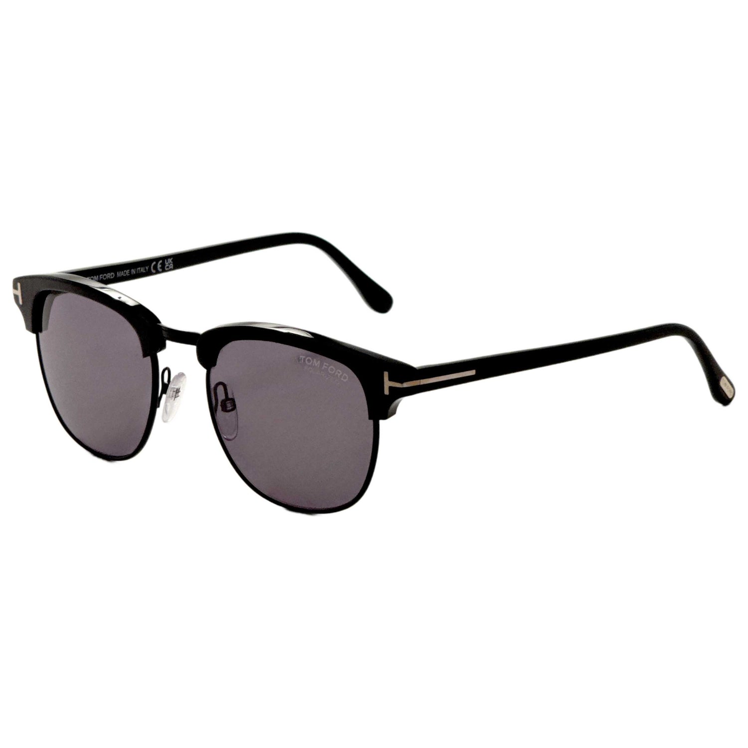 Front view of Tom Ford Henry Men's Sunglasses FT0248-01D-53