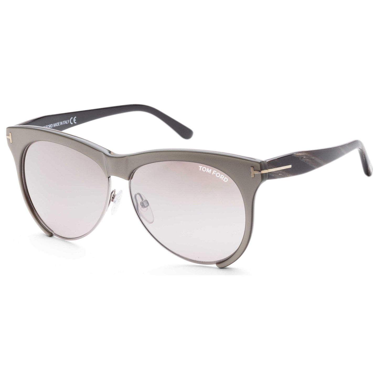 Front view of Tom Ford Leona Women's Sunglasses FT0365-38G-59
