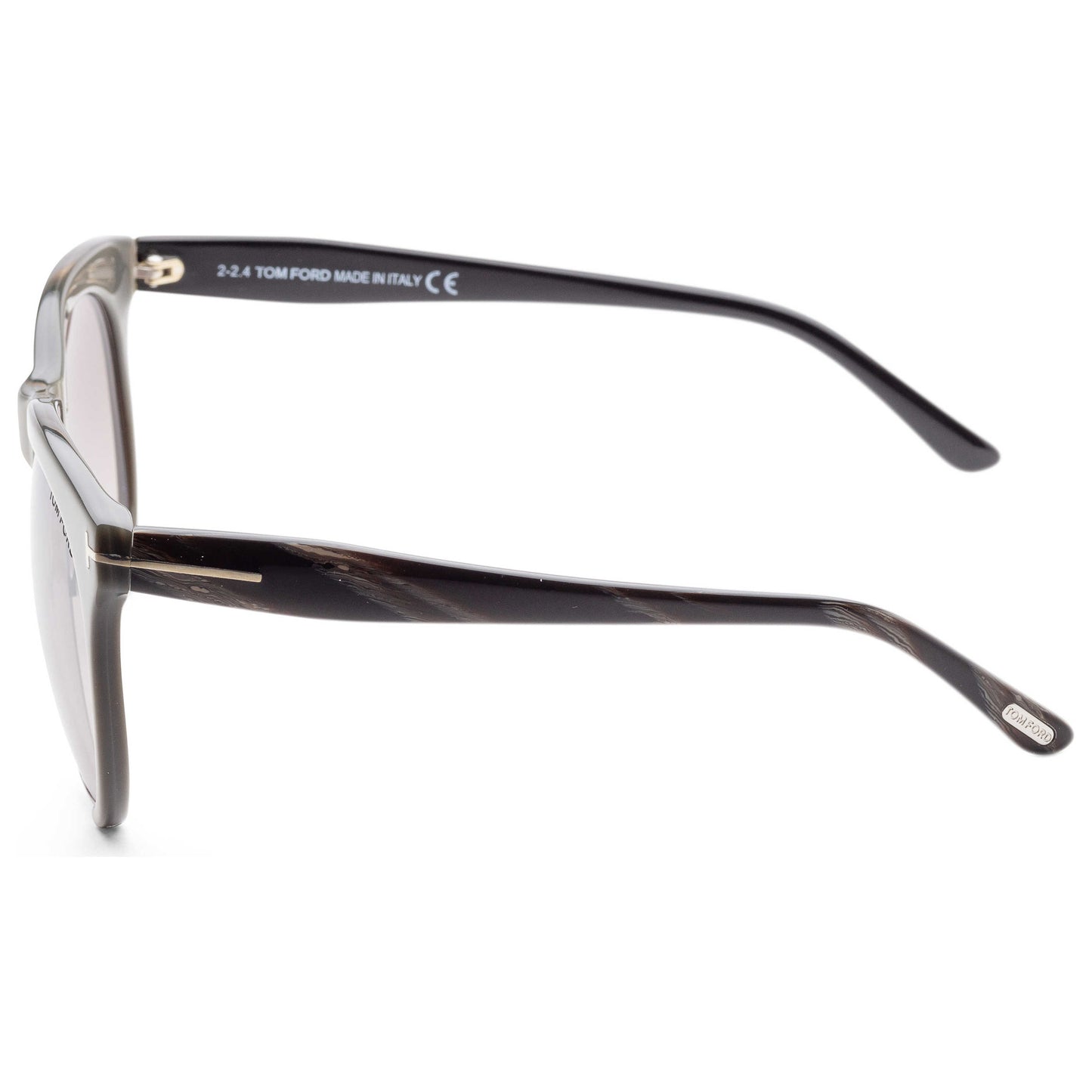 Left view of Tom Ford Leona Women's Sunglasses FT0365-38G-59