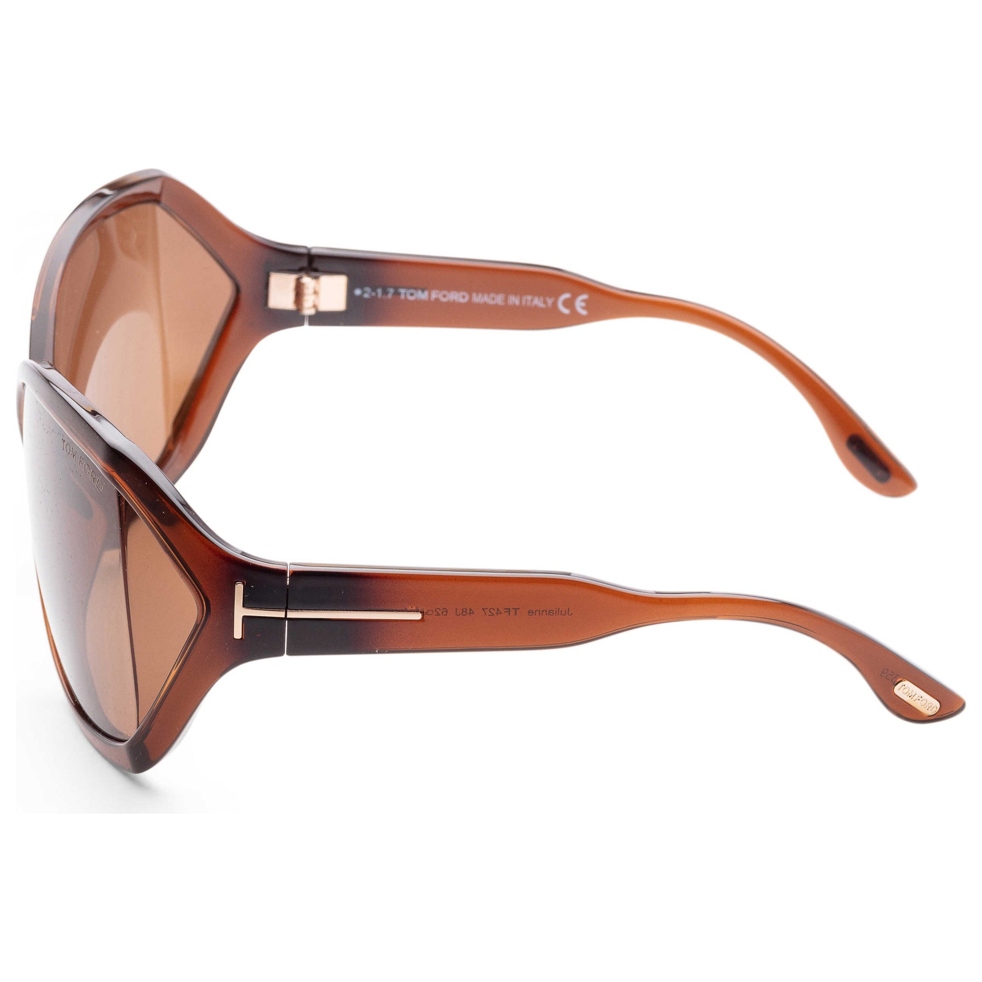 Left view of Tom Ford Julianne Women's Sunglasses FT0427-48J-62