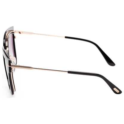 Left view of Tom Ford Lara Women's Sunglasses FT0573-01B-52