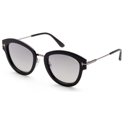 Front view of Tom Ford Mia Women's Sunglasses FT0574-01T-52
