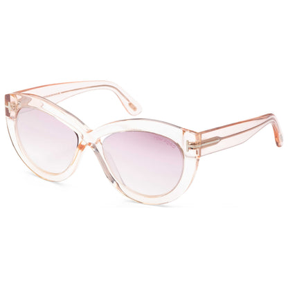 Front view of Tom Ford Diane Women's Sunglasses FT0577-72Z-56