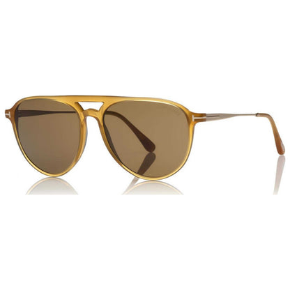 Front view of Tom Ford Aviator Unisex Sunglasses FT0587-39J