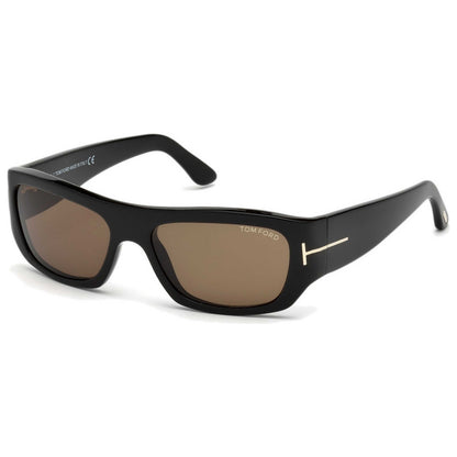 Front view of Tom Ford Rodrigo Men's Sunglasses FT0593-01J-56
