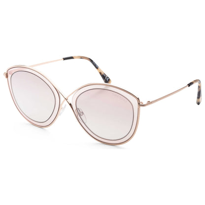 Front view of Tom Ford Sascha Women's Sunglasses FT0604-47G-55