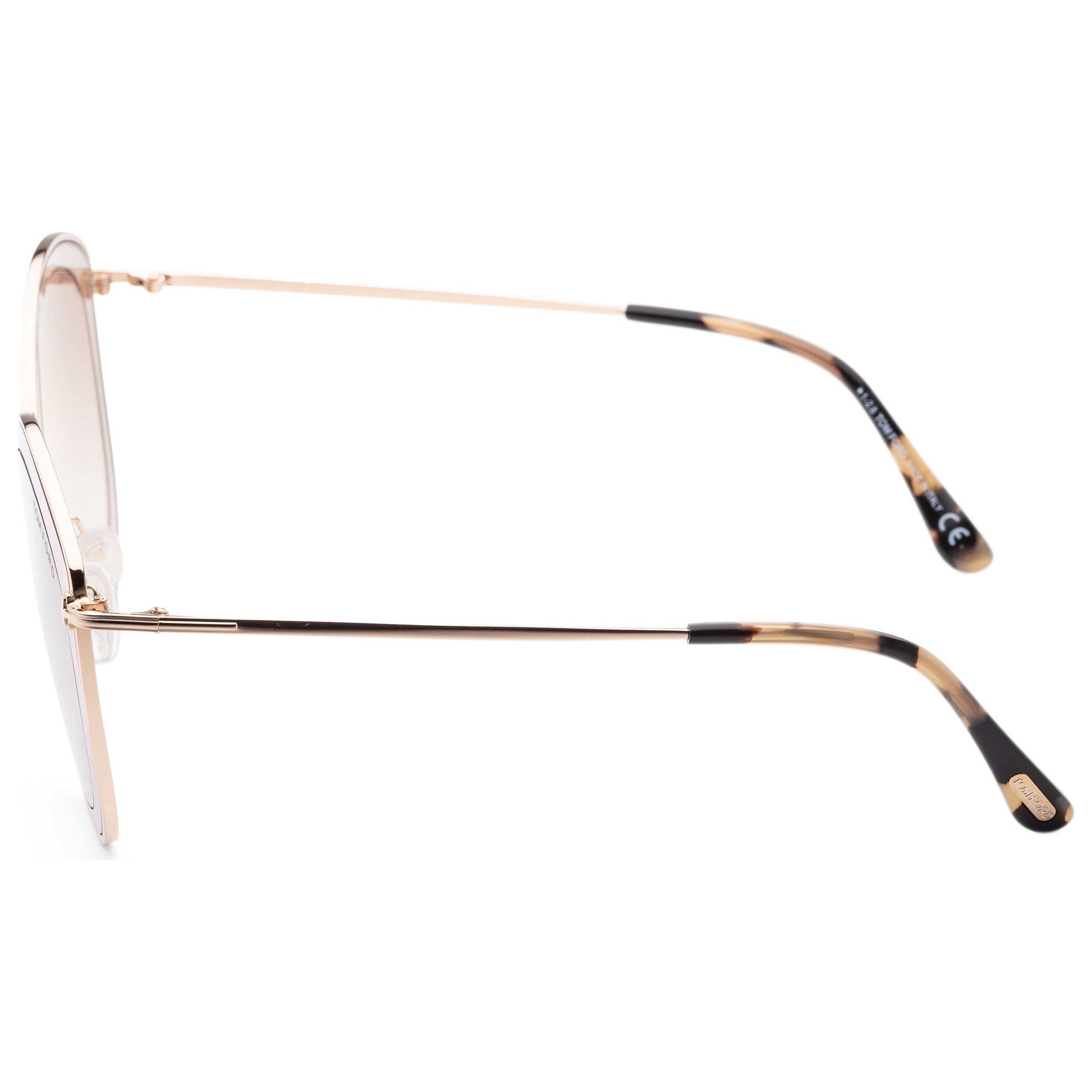 Left view of Tom Ford Sascha Women's Sunglasses FT0604-47G-55