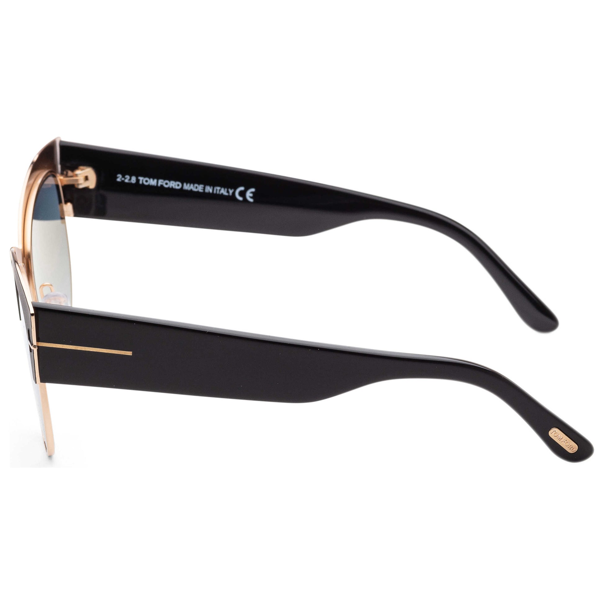 Left view of Tom Ford Alexandra Women's Sunglasses FT0607-05X-51
