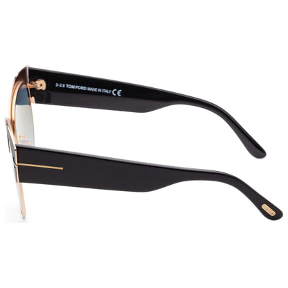 Left view of Tom Ford Alexandra Women's Sunglasses FT0607-05X-51