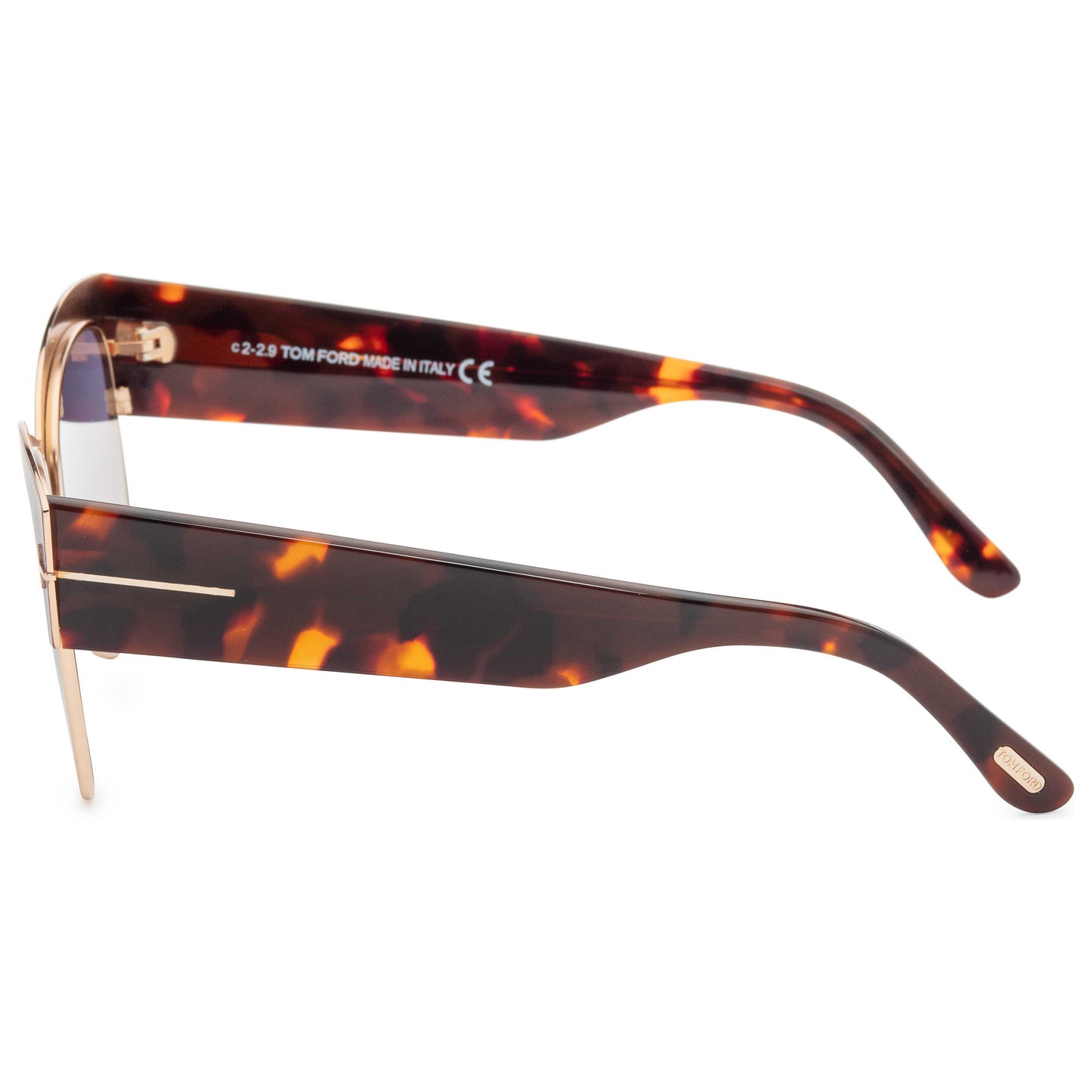 Back view of Tom Ford Alexandra Women's Sunglasses FT0607-74B