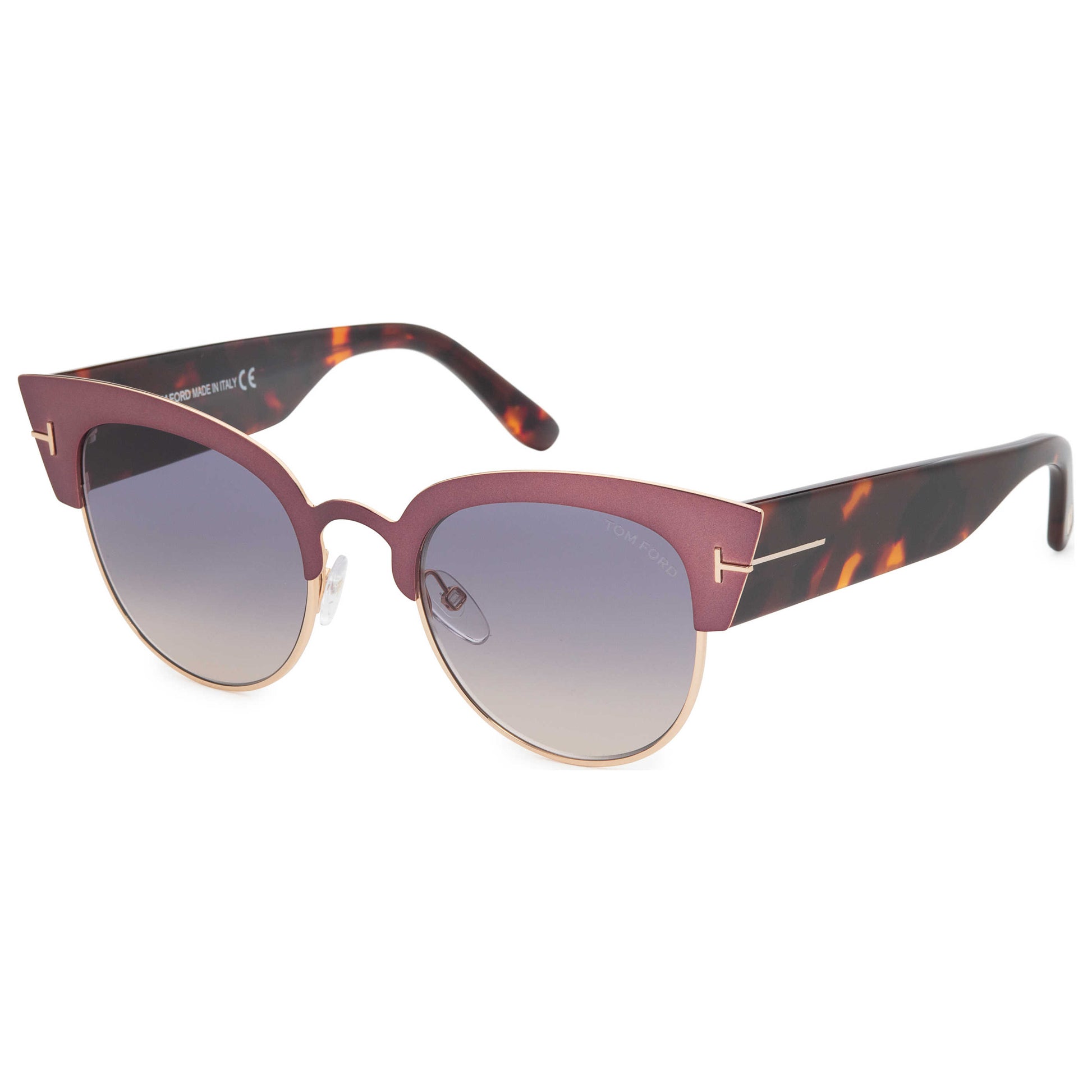 Front view of Tom Ford Alexandra Women's Sunglasses FT0607-74B