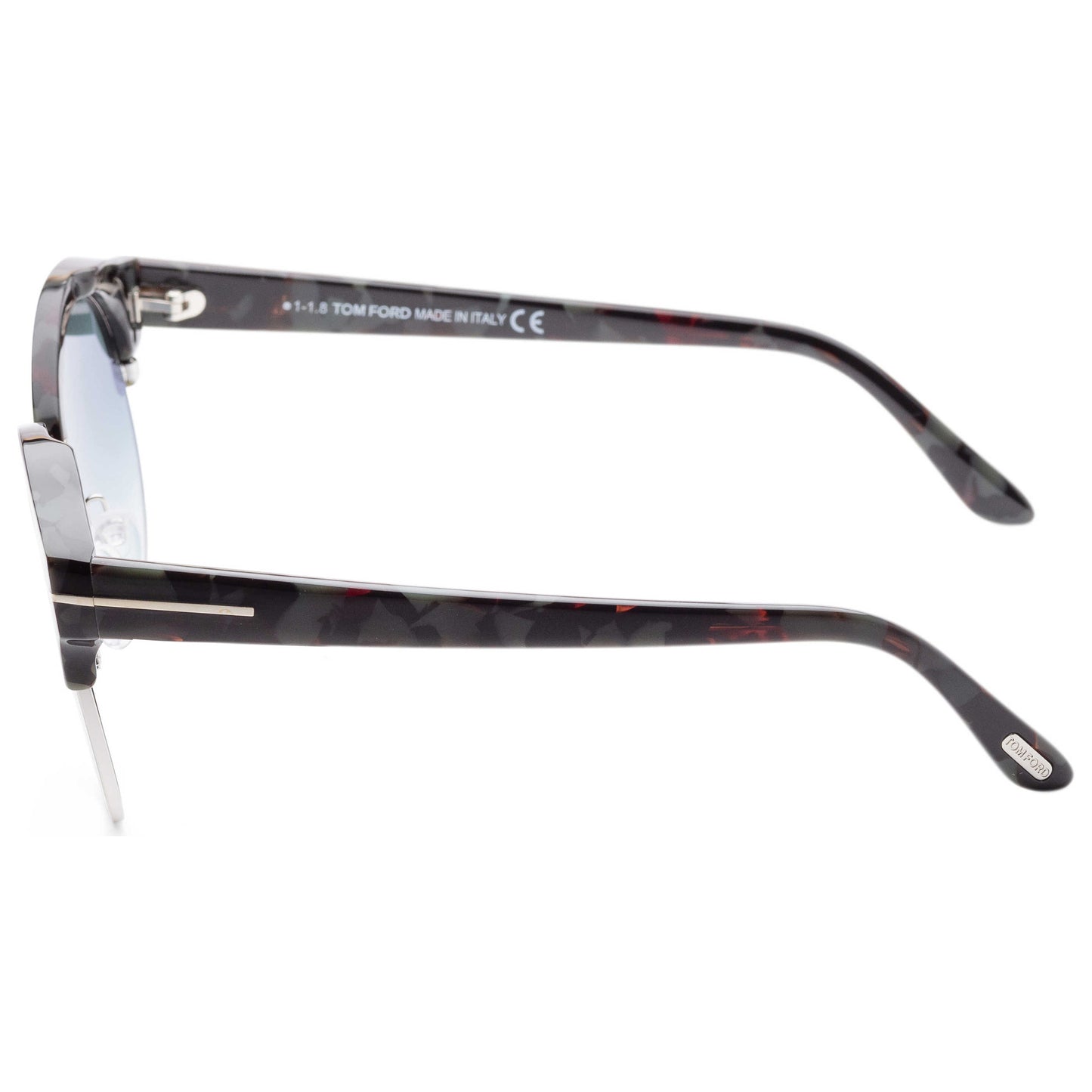 Left view of Tom Ford Jack Women's Sunglasses FT0608-55X-54