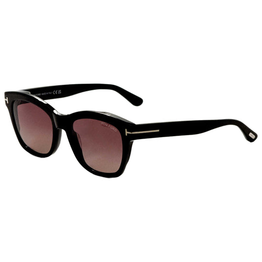 Front view of Tom Ford Lauren Women's Sunglasses FT0614-01H-52