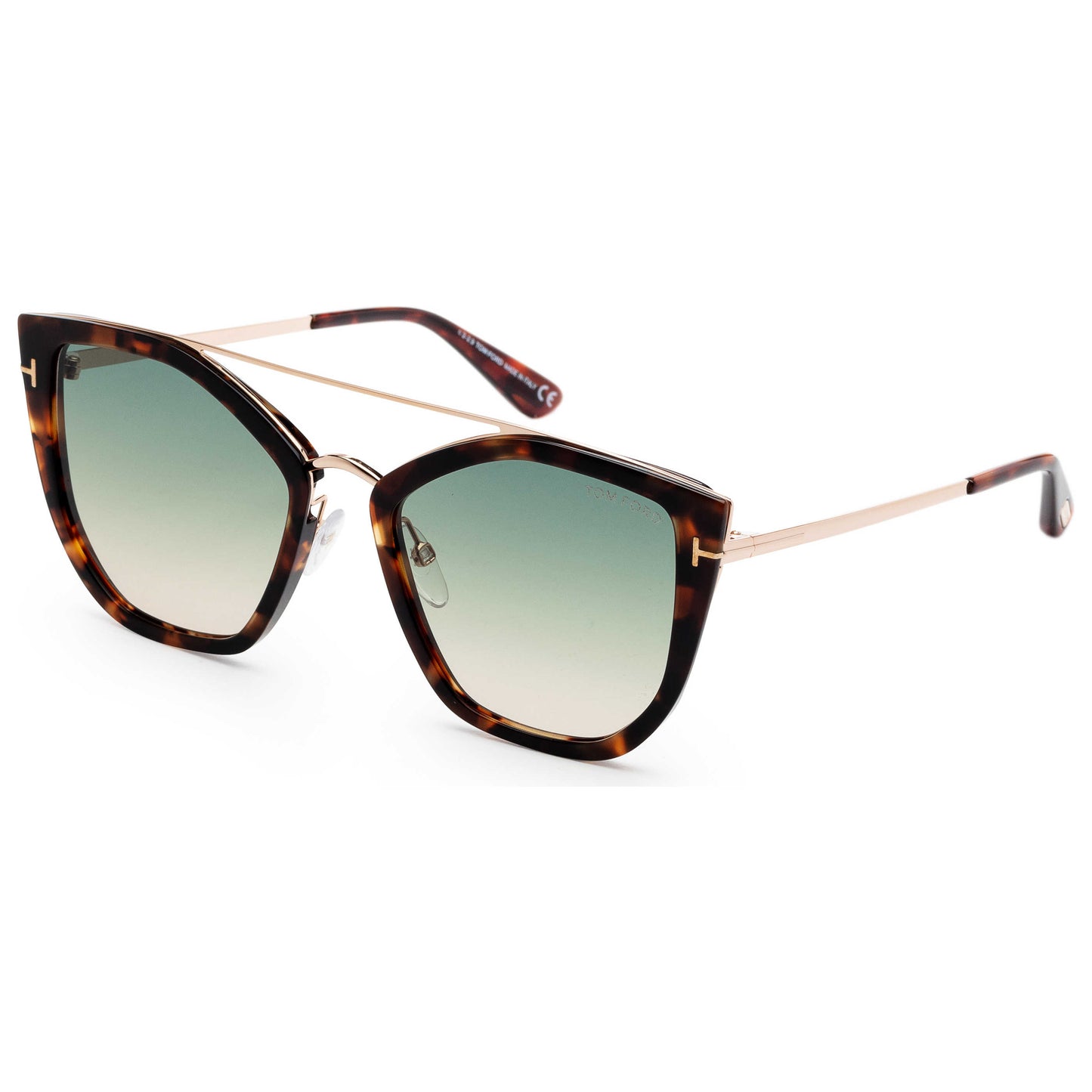 Front view of Tom Ford Dahlia Women's Sunglasses FT0648-56P-55