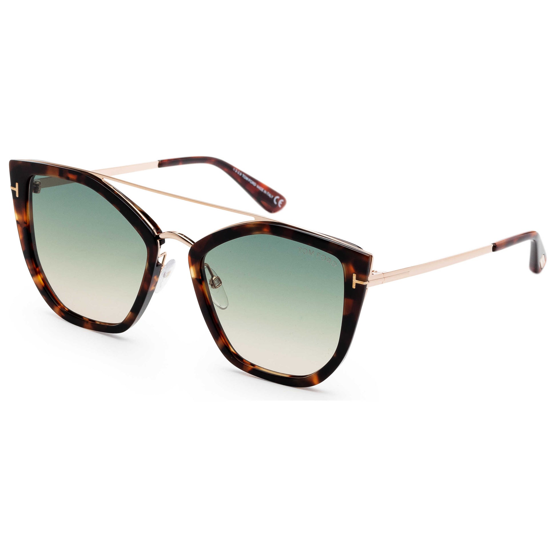 Front view of Tom Ford Dahlia Women's Sunglasses FT0648-56P-55