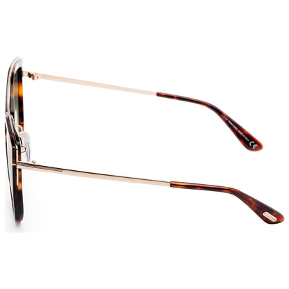 Left view of Tom Ford Dahlia Women's Sunglasses FT0648-56P-55