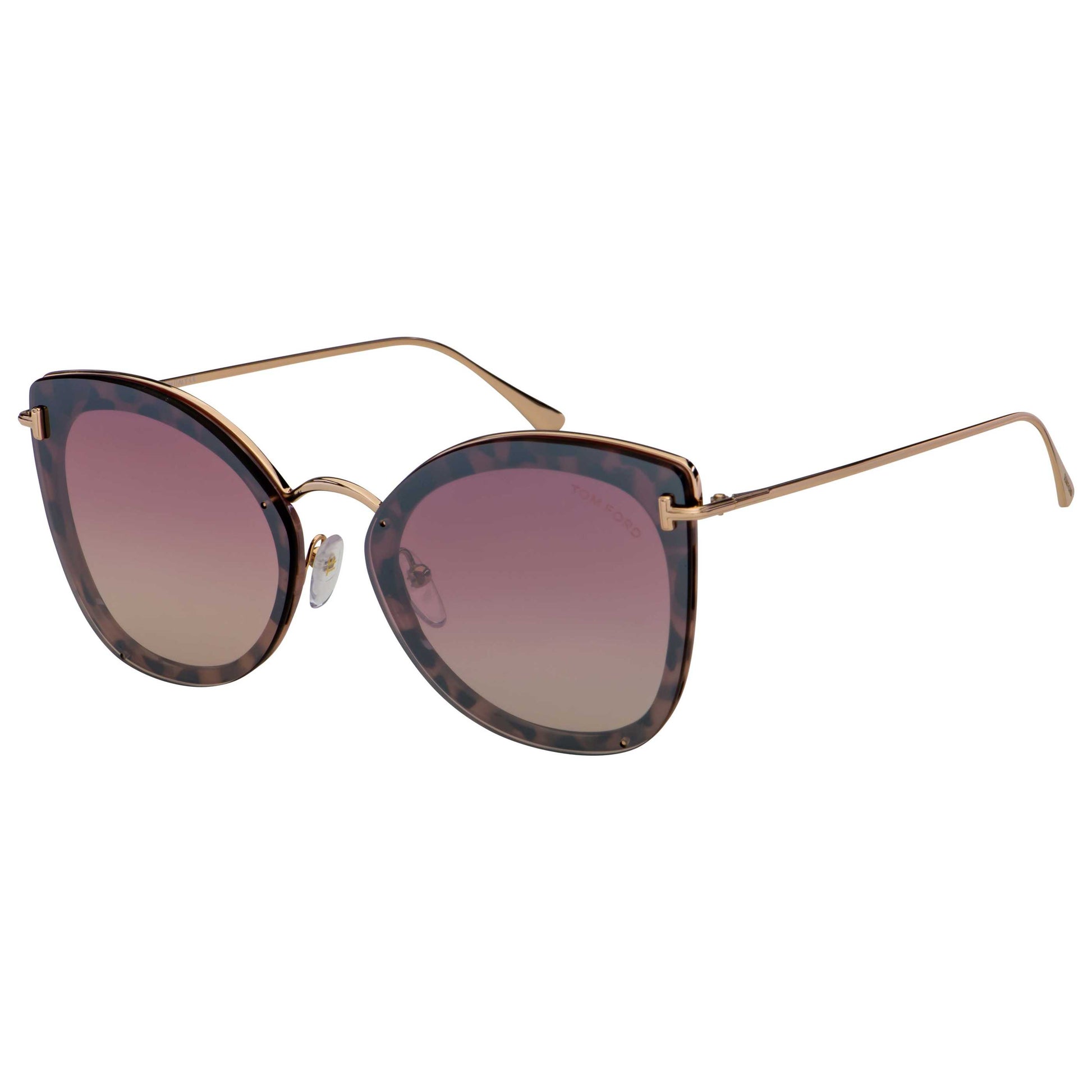 Front view of Tom Ford Charlotte Women's Sunglasses FT0657-S-55Z