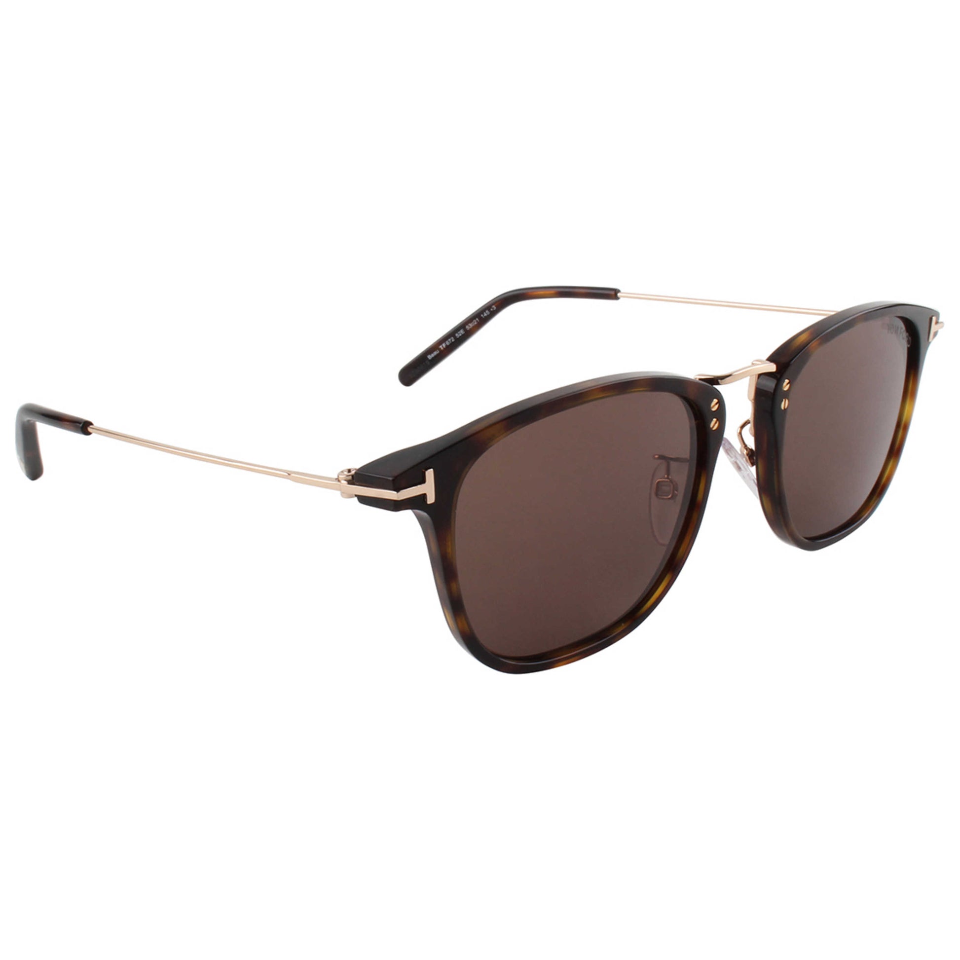 Front view of Tom Ford Fashion Men's Sunglasses FT0672-52E-53