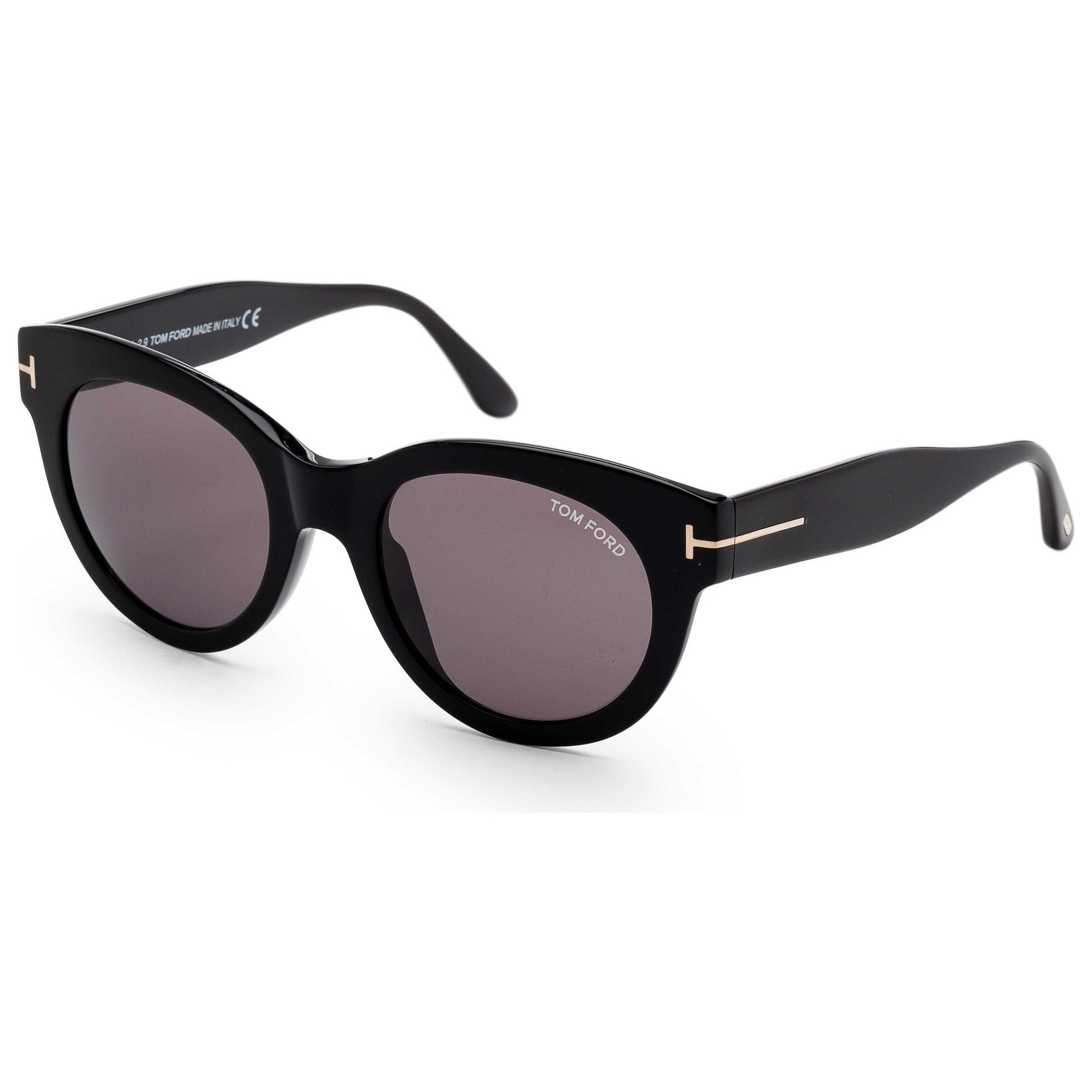 Front view of Tom Ford Lou Women's Sunglasses FT0741-01A-53