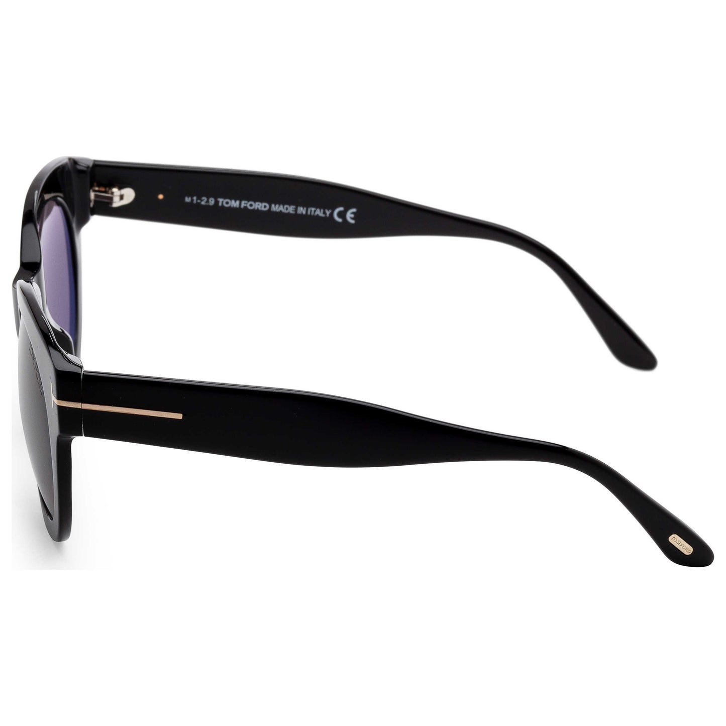 Left view of Tom Ford Lou Women's Sunglasses FT0741-01A-53