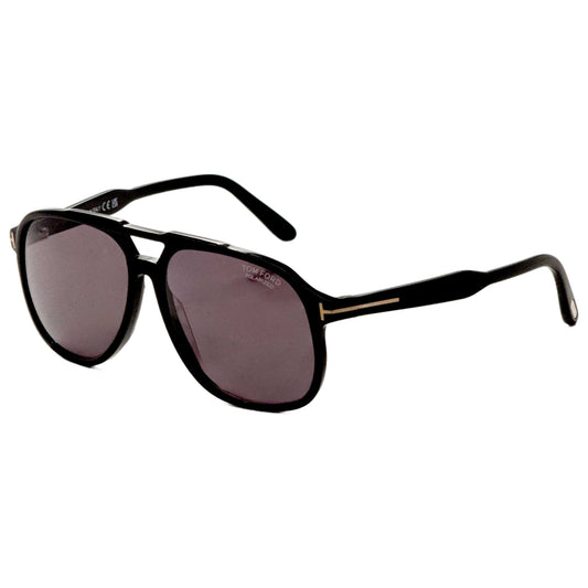 Front view of Tom Ford Raoul Men's Sunglasses FT0753-01D-62