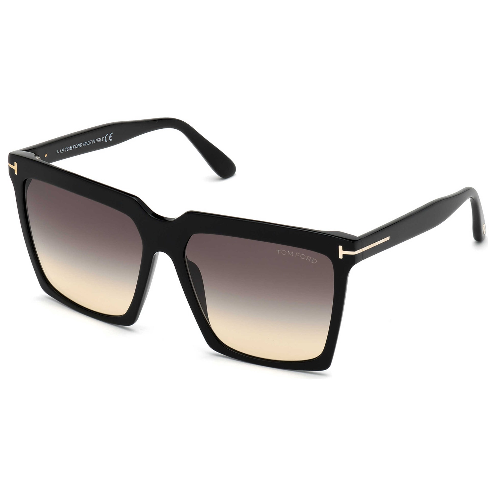 Front view of Tom Ford Fashion Men's Sunglasses FT0764-01B-58
