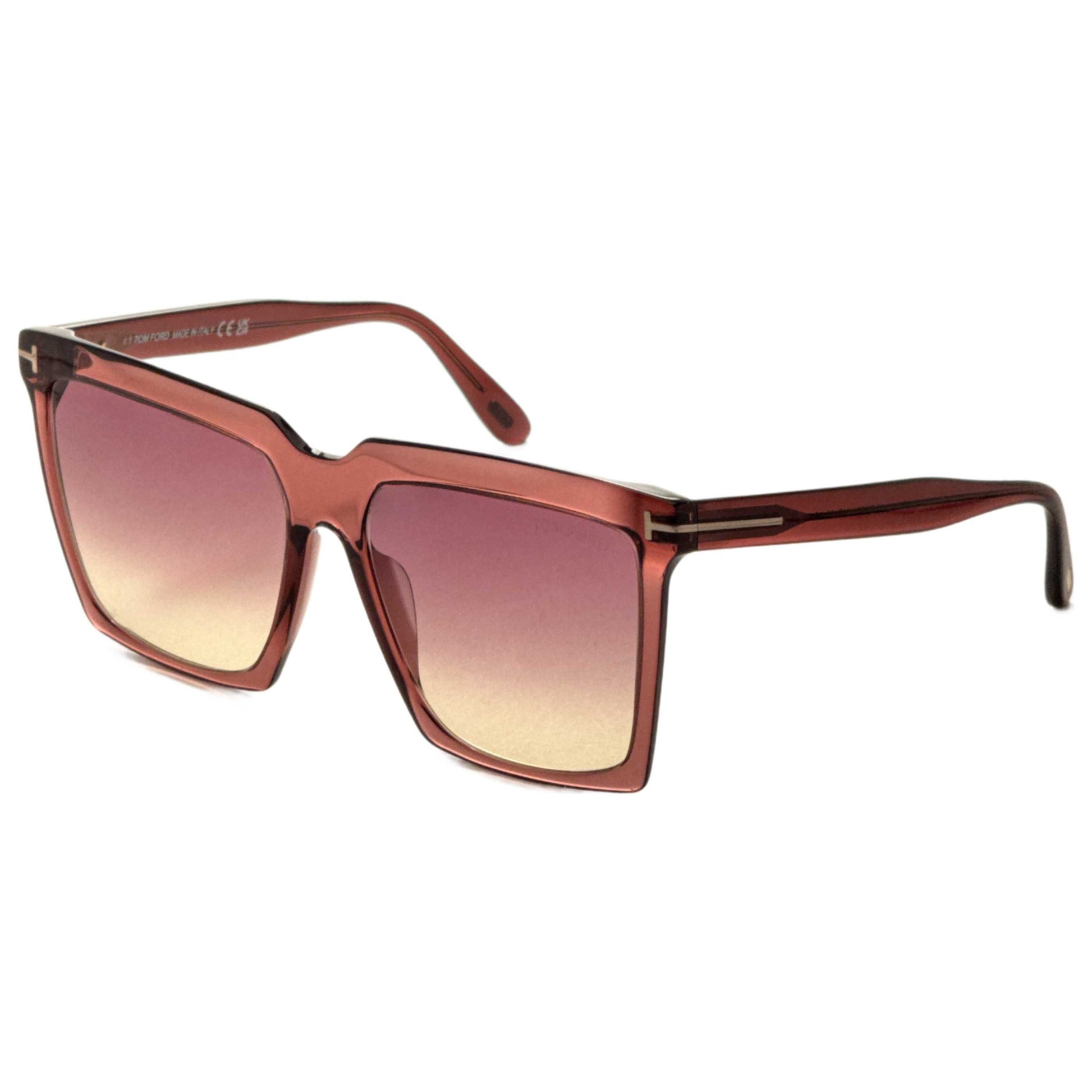Front view of Tom Ford Sabrina Women's Sunglasses FT0764-69T-58