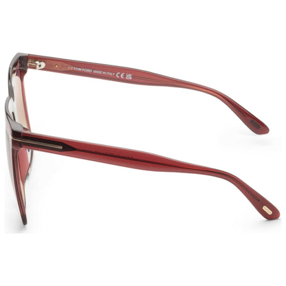 Left view of Tom Ford Sabrina Women's Sunglasses FT0764-69T-58