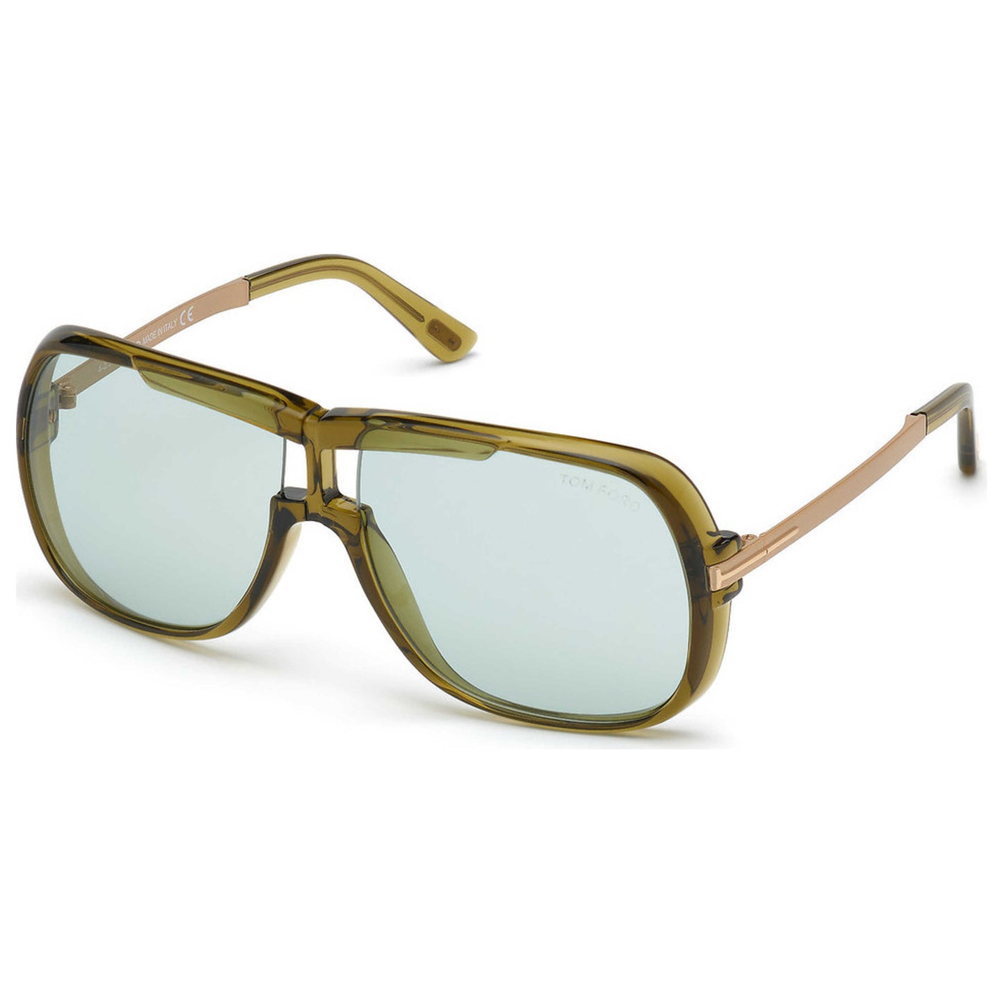 Front view of Tom Ford Caine Men's Sunglasses FT0800-95N-62