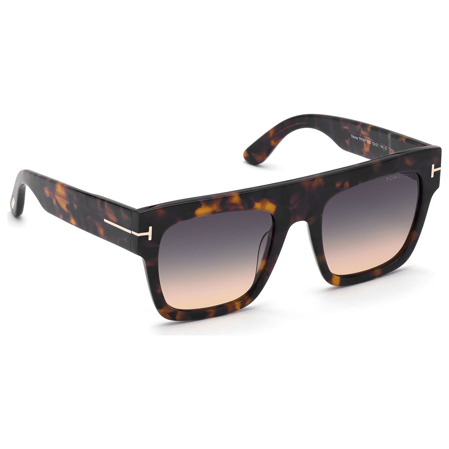 Front view of Tom Ford Fashion Men's Sunglasses FT0847-52B-52