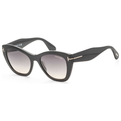 Front view of Tom Ford Cara Women's Sunglasses FT0940-01B-56