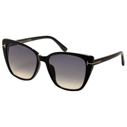 Front view of Tom Ford Women's Sunglasses FT0973-K-01B-60