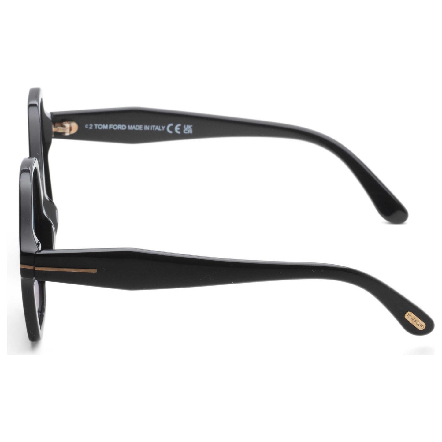 Left view of Tom Ford Romy Women's Sunglasses FT1032-01A-56