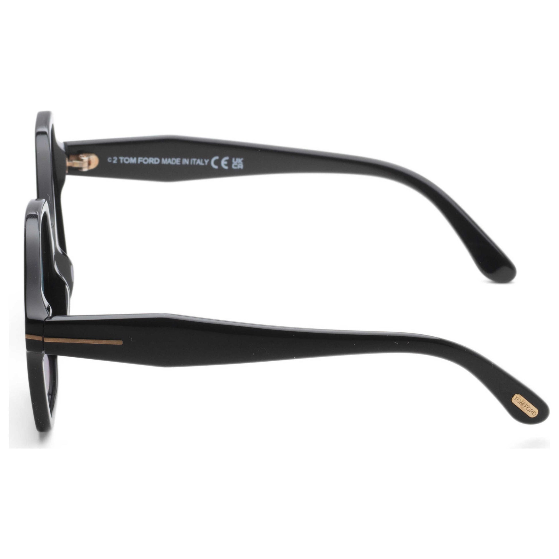 Left view of Tom Ford Romy Women's Sunglasses FT1032-01A-56