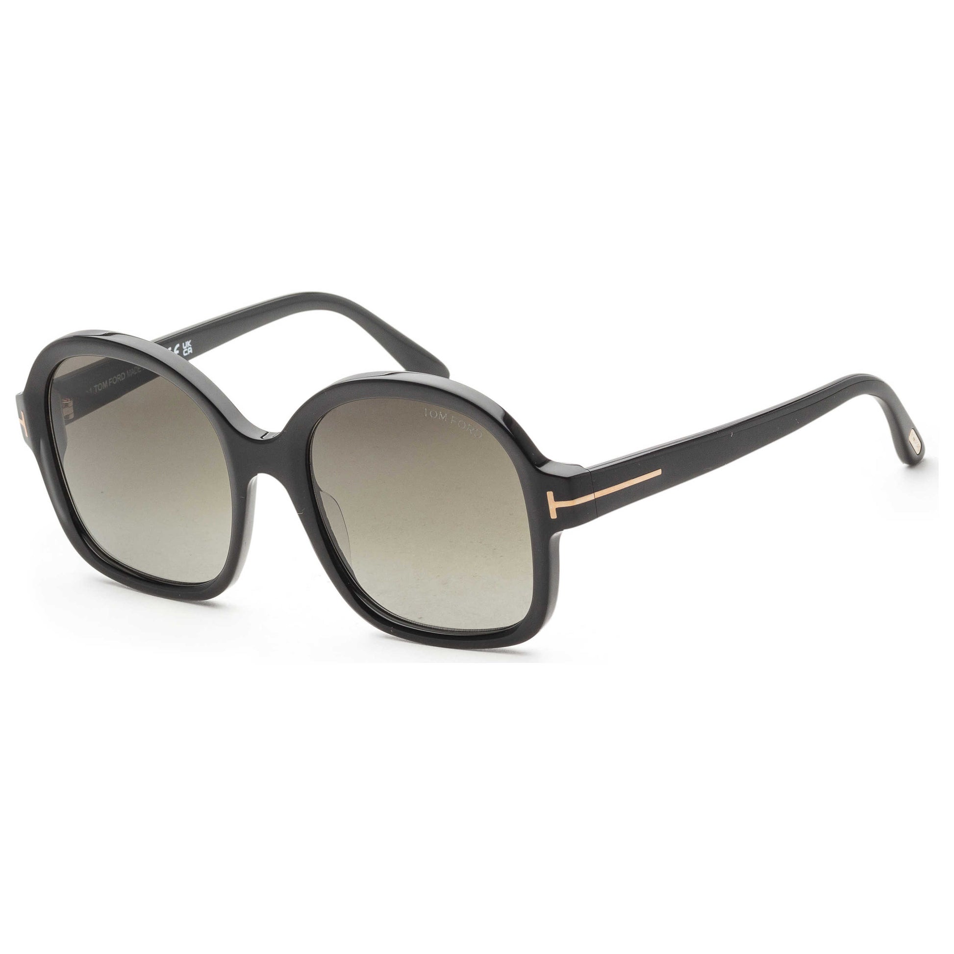 Front view of Tom Ford Hanley Women's Sunglasses FT1034-01B-57