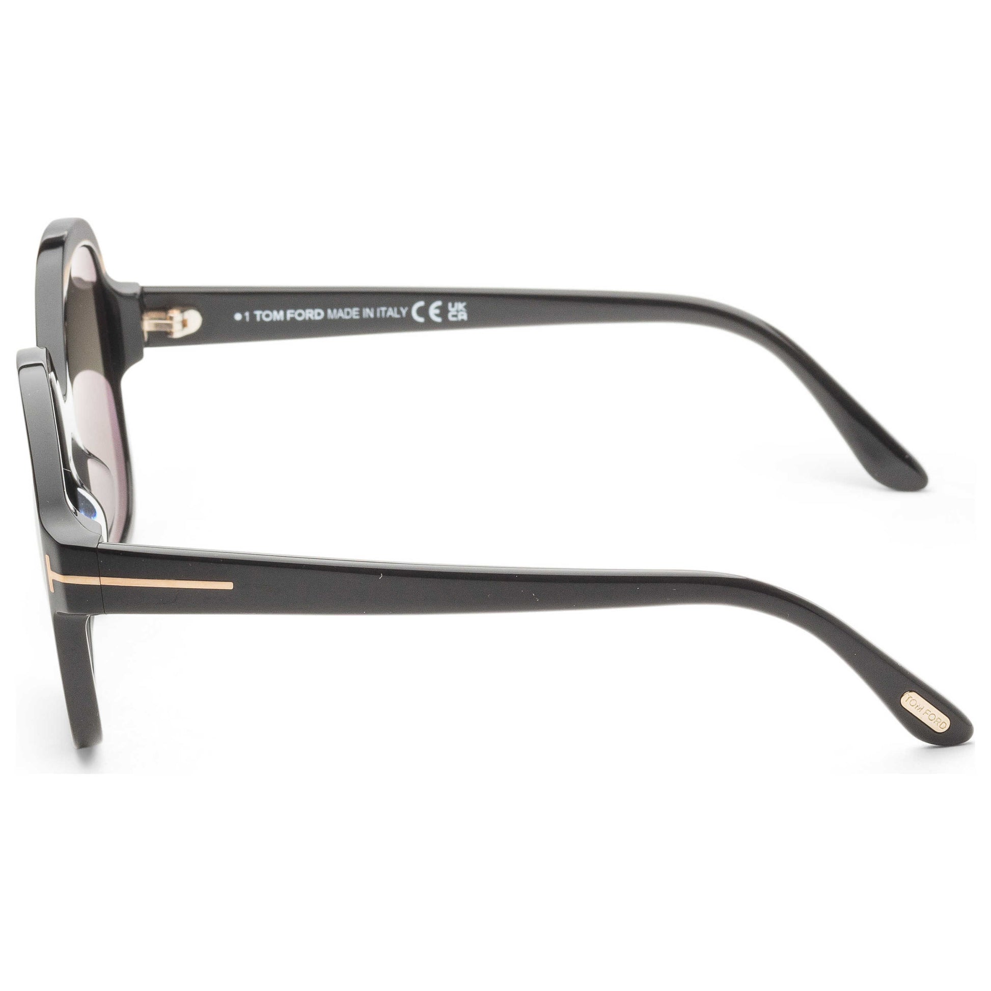 Left view of Tom Ford Hanley Women's Sunglasses FT1034-01B-57