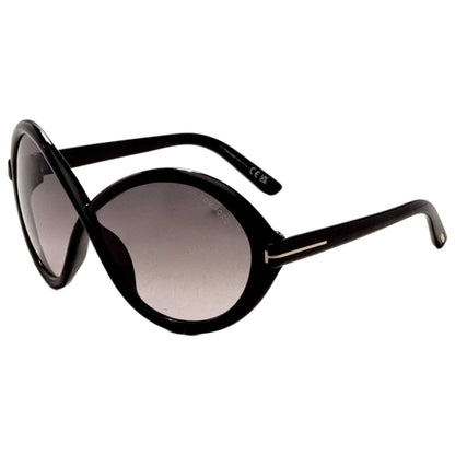 Front view of Tom Ford Jada Women's Sunglasses FT1070-01B-68